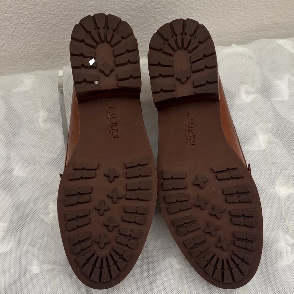 Tan Leather Loafers for Women - Picture 3 of 3
